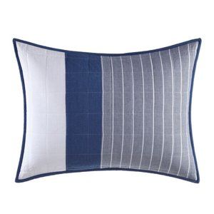 Nautica - Swale Standard Sham: Navy, Gray & White